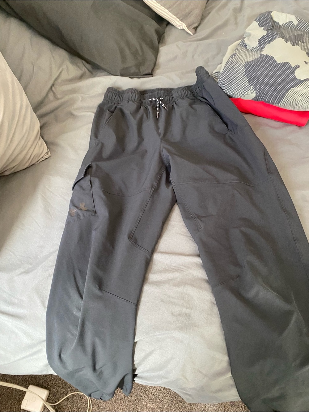 Hurley Men's Charcoal Gray Athletic Joggers